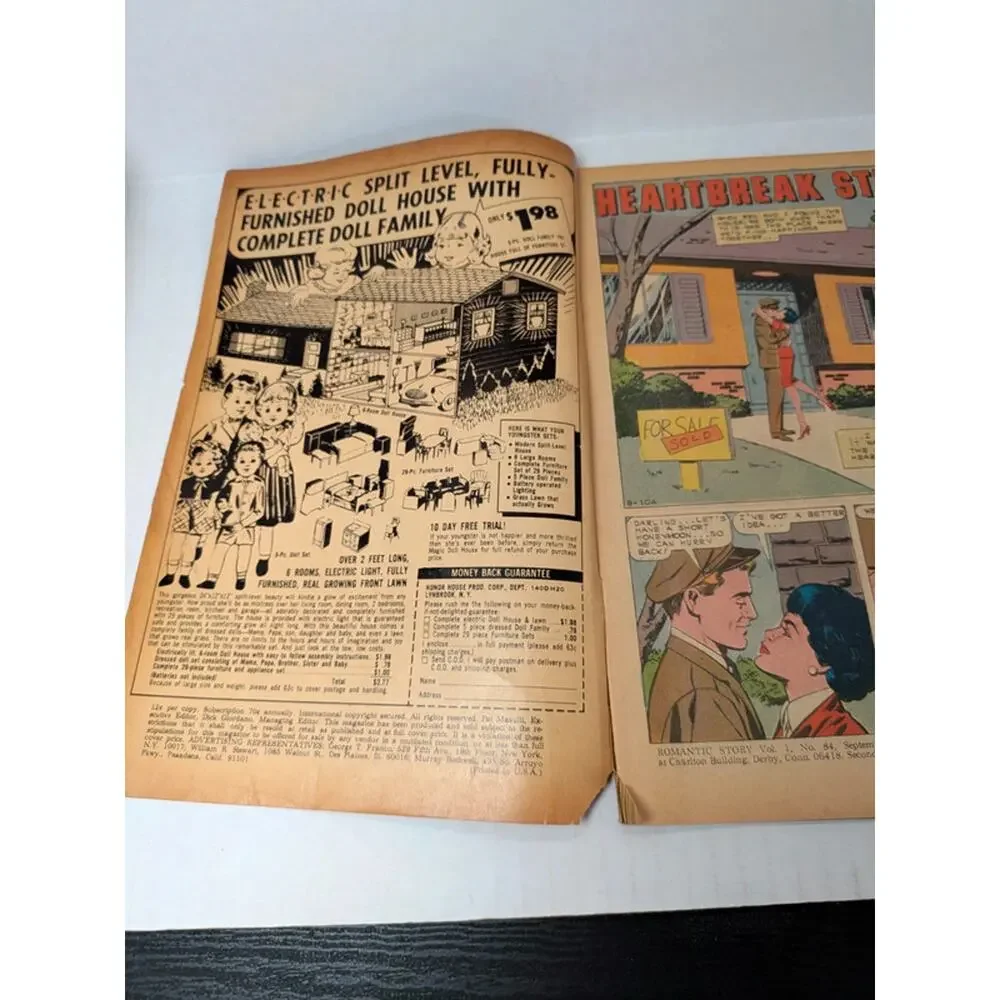 Vintage romantic story #84 comic book